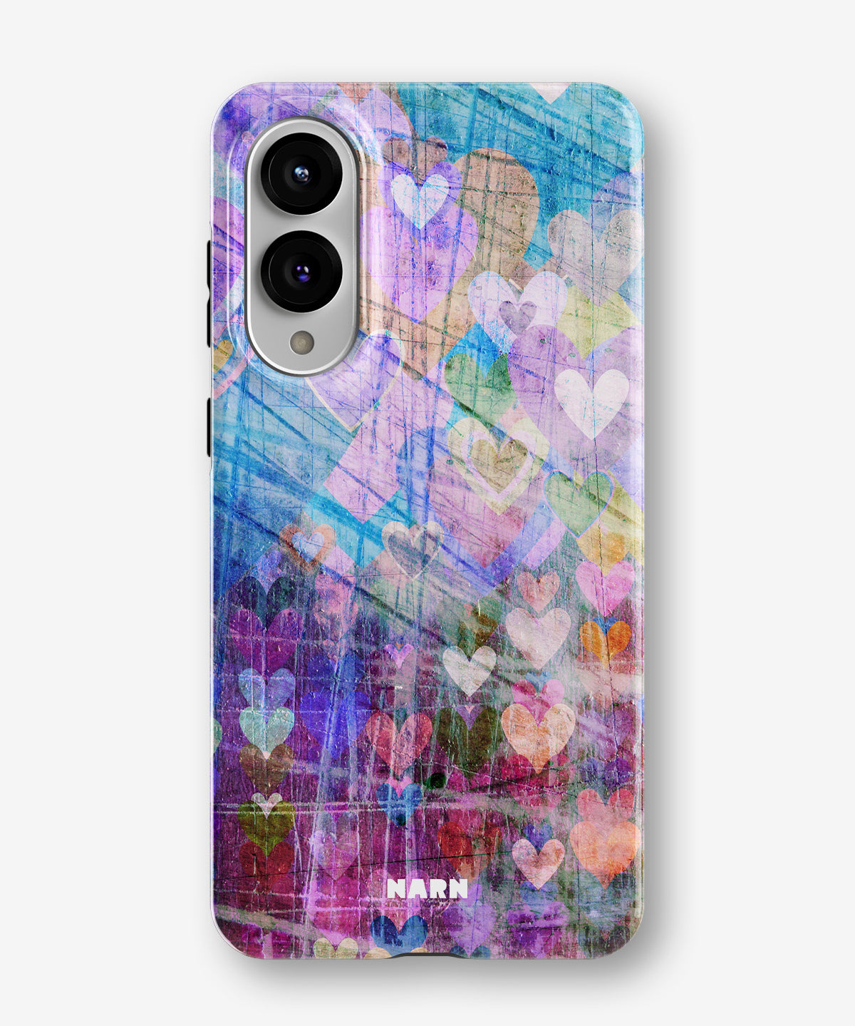 Samsung Galaxy S25 Edge Tough Case – Purple Hearts - View 1