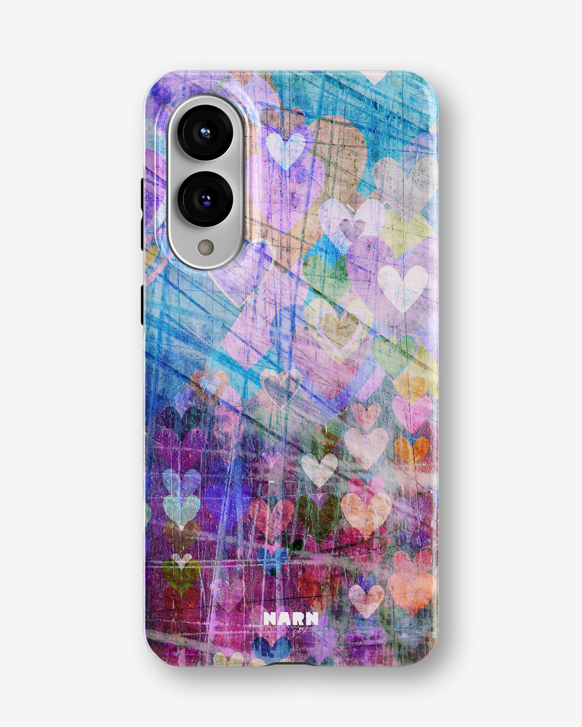 Samsung Galaxy S25 Edge Tough Case – Purple Hearts - View 1