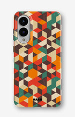 Samsung Galaxy S25 Edge Tough Case – Retro Geometric - View 1