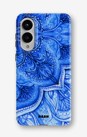 Samsung Galaxy S25 Edge Tough Case – Blue Vintage - View 1