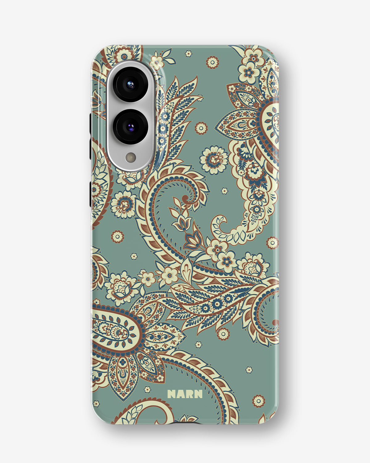 Samsung Galaxy S25 Edge Tough Case – Paisley Green - View 1