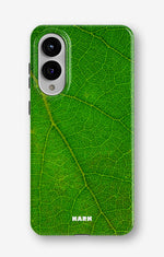 Samsung Galaxy S25 Edge Tough Case – Green Leafy - View 1