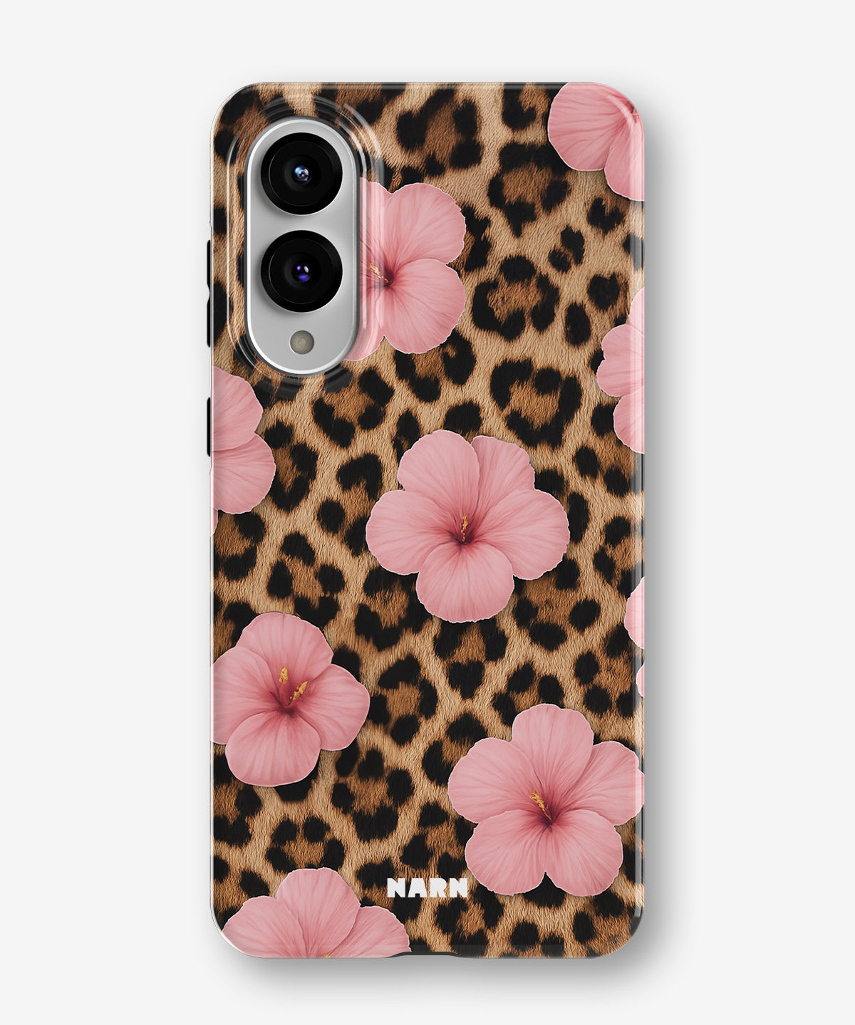 Samsung Galaxy S25 Edge Tough Case – Leopard Flower - View 1