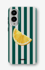 Samsung Galaxy S25 Edge Tough Case – Lemon Stripes - View 1