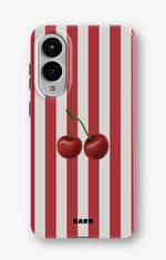 Samsung Galaxy S25 Edge Tough Case – Cherry Stripes - View 1