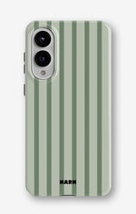 Samsung Galaxy S25 Edge Tough Case – Sage Stripes - View 1