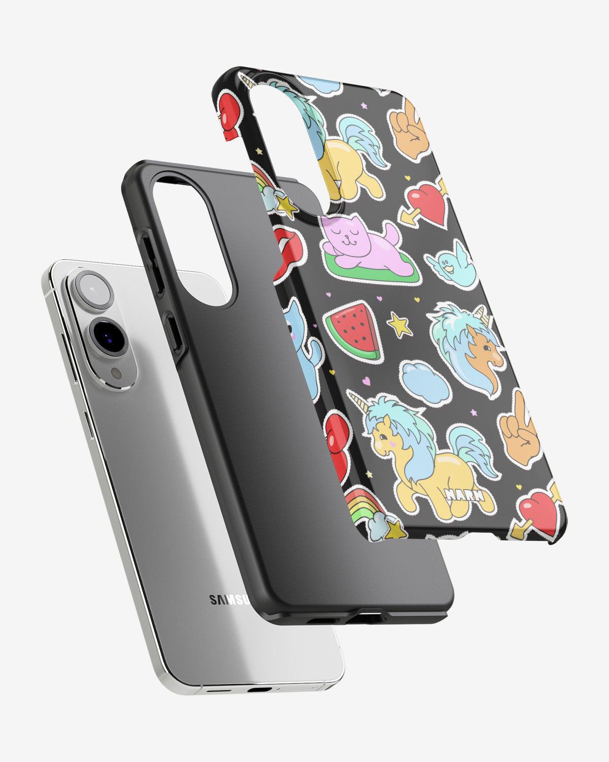 Samsung Galaxy S25 Edge Tough Case – Cute Stickers - View 2
