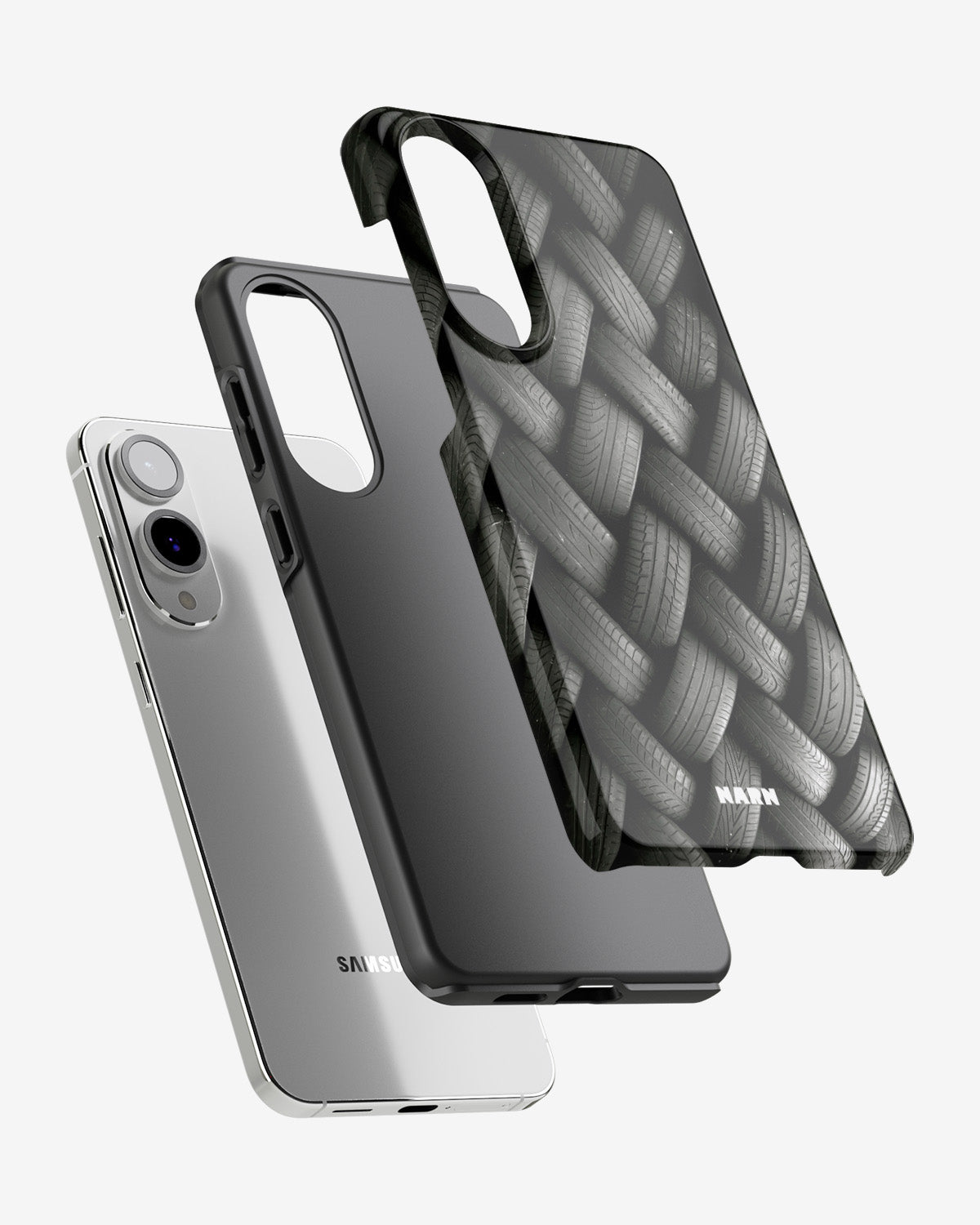 Samsung Galaxy S25 Edge Tough Case – Tires Wall - View 2
