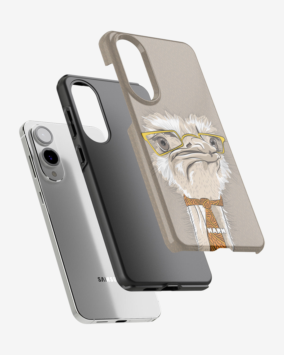 Samsung Galaxy S25 Edge Tough Case – Hipster Ostrich - View 2