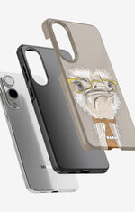 Samsung Galaxy S25 Edge Tough Case – Hipster Ostrich - View 2