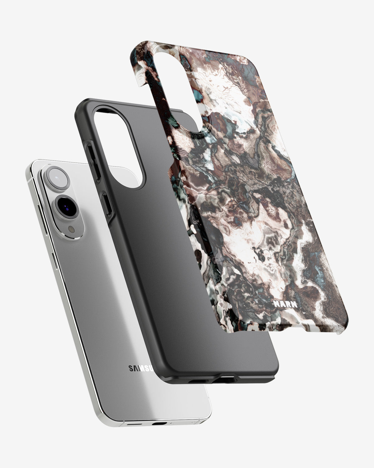 Samsung Galaxy S25 Edge Tough Case – Marble Brown - View 2