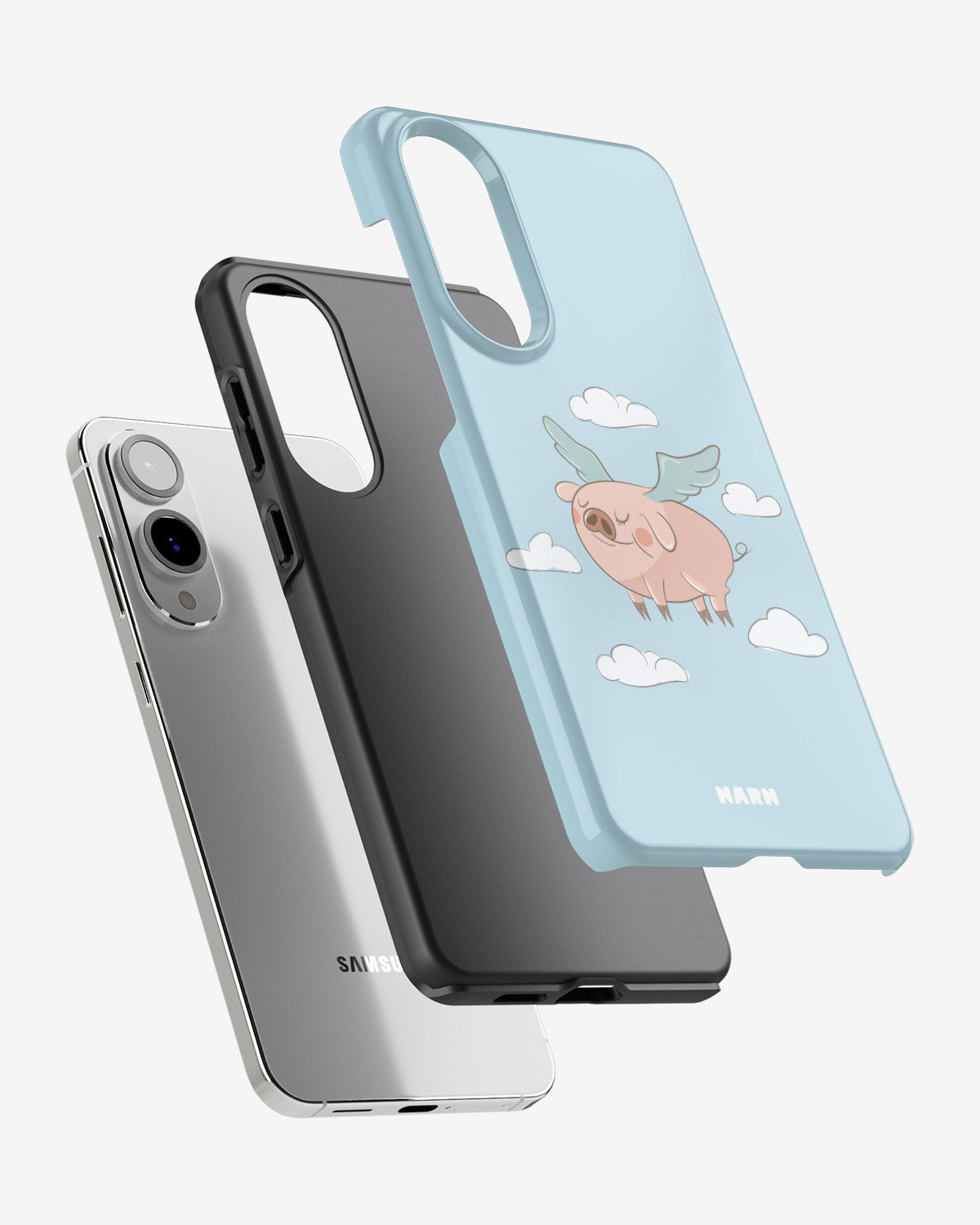 Samsung Galaxy S25 Edge Tough Case – Dreamy Pig - View 2