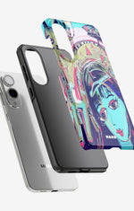 Samsung Galaxy S25 Edge Tough Case – Abstract Cat - View 2