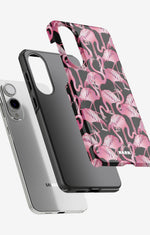 Samsung Galaxy S25 Edge Tough Case – Flamingos - View 2