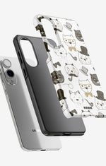 Samsung Galaxy S25 Edge Tough Case – Cartoon Cats - View 2
