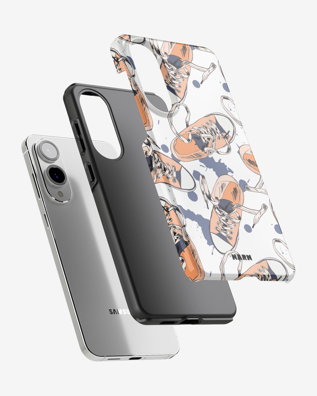 Samsung Galaxy S25 Edge Tough Case – Apricot Sneakers - View 2