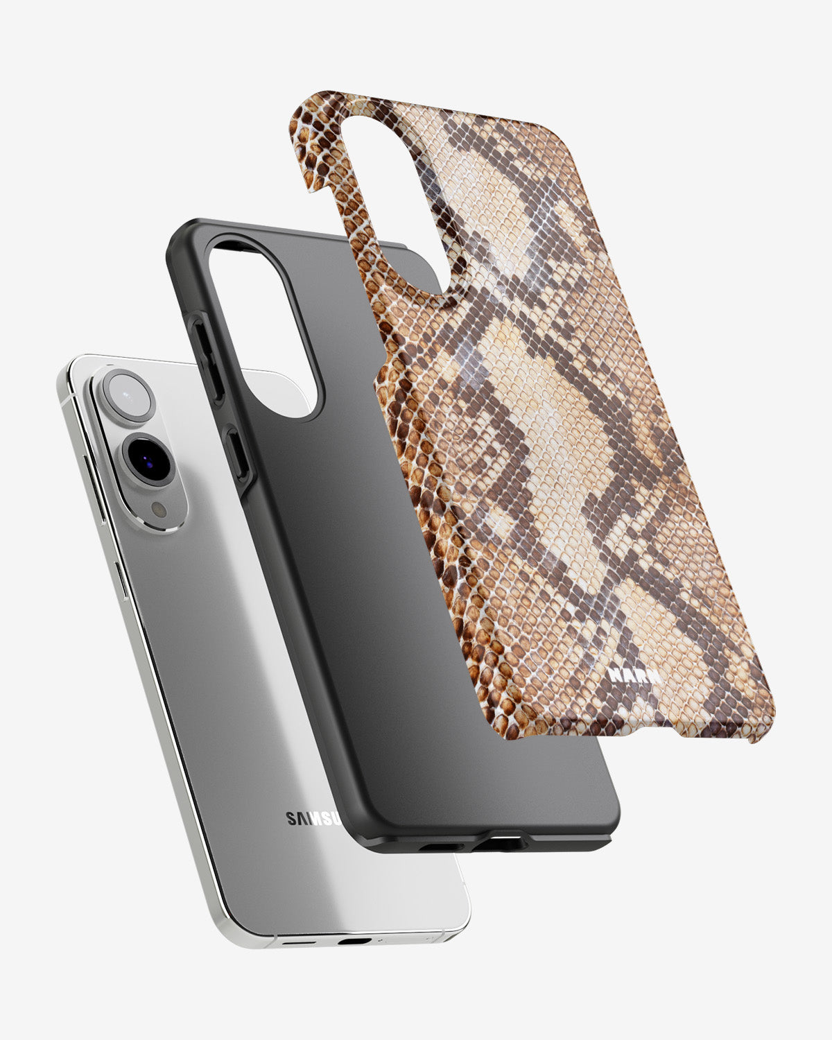 Samsung Galaxy S25 Edge Tough Case – Brown Snakeskin - View 2