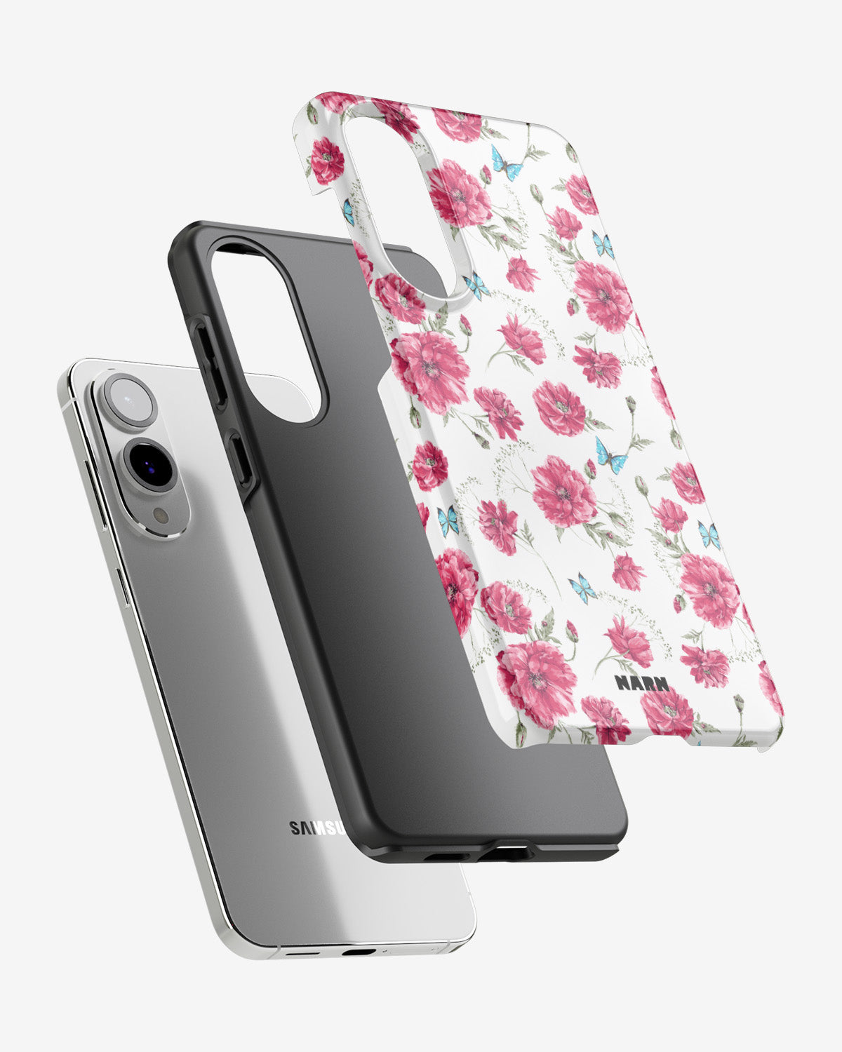 Samsung Galaxy S25 Edge Tough Case – Poppies in Bloom - View 2