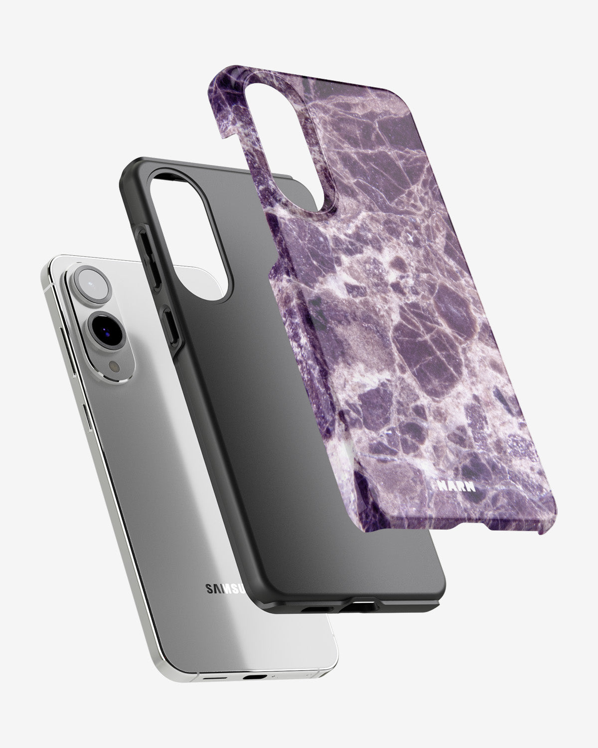 Samsung Galaxy S25 Edge Tough Case – Purple Marble - View 2