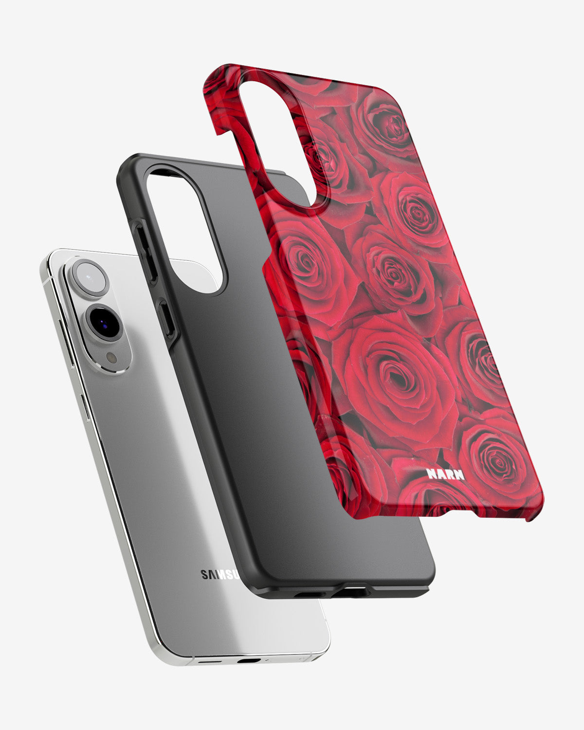 Samsung Galaxy S25 Edge Tough Case – Red Roses - View 2