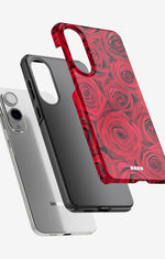 Samsung Galaxy S25 Edge Tough Case – Red Roses - View 2