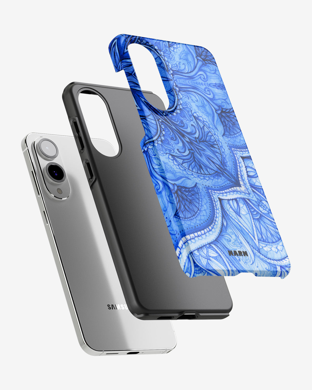 Samsung Galaxy S25 Edge Tough Case – Blue Vintage - View 2