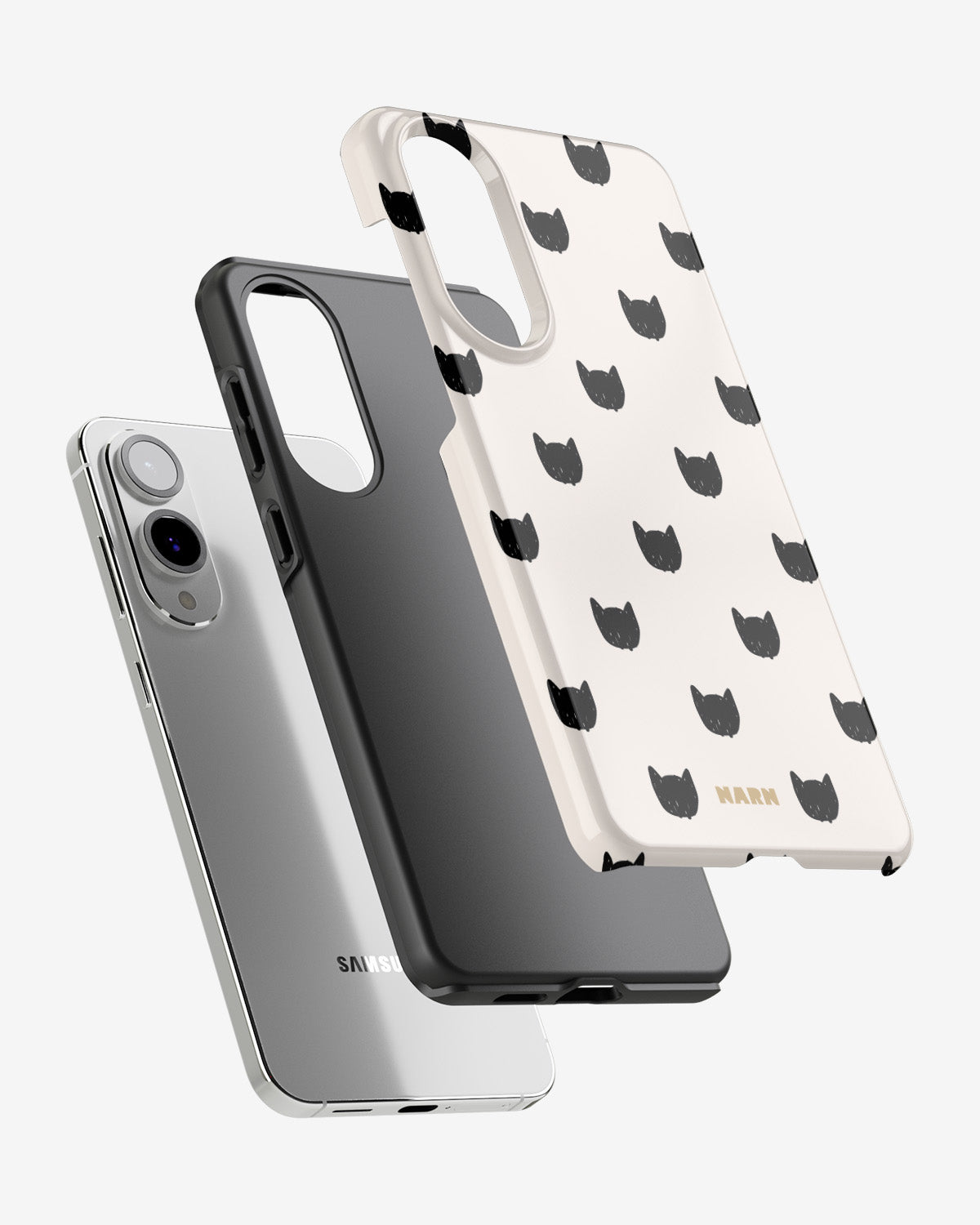 Samsung Galaxy S25 Edge Tough Case – Kitty Dots - View 2