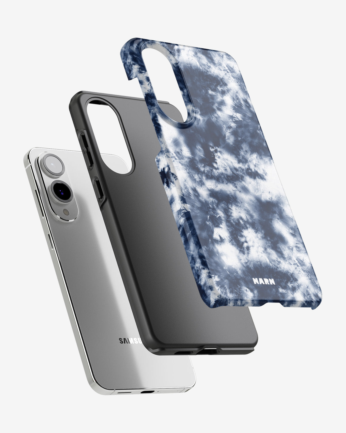 Samsung Galaxy S25 Edge Tough Case – Tie Dye Blue - View 2