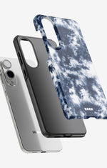 Samsung Galaxy S25 Edge Tough Case – Tie Dye Blue - View 2