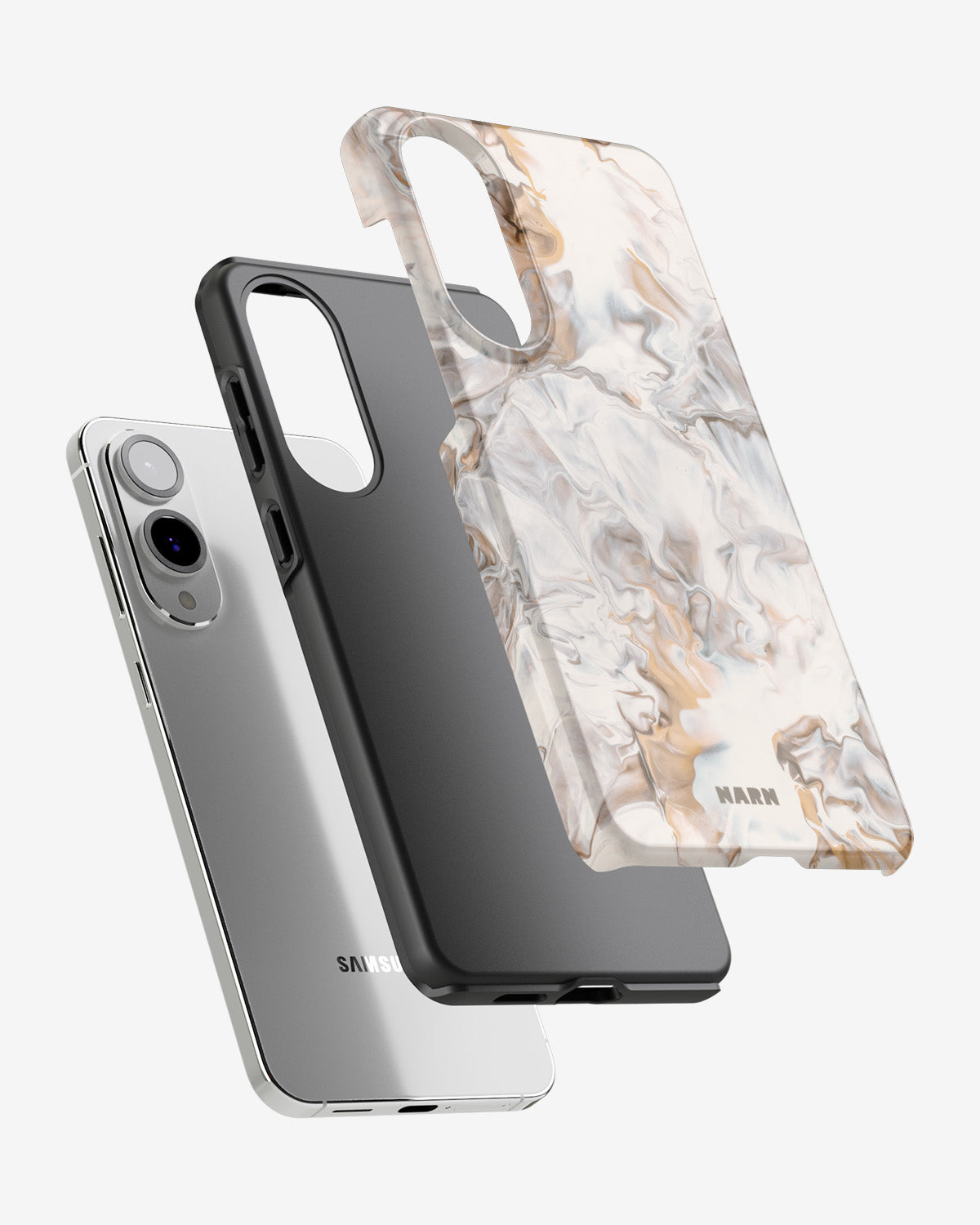 Samsung Galaxy S25 Edge Tough Case – Icy Caramel - View 2