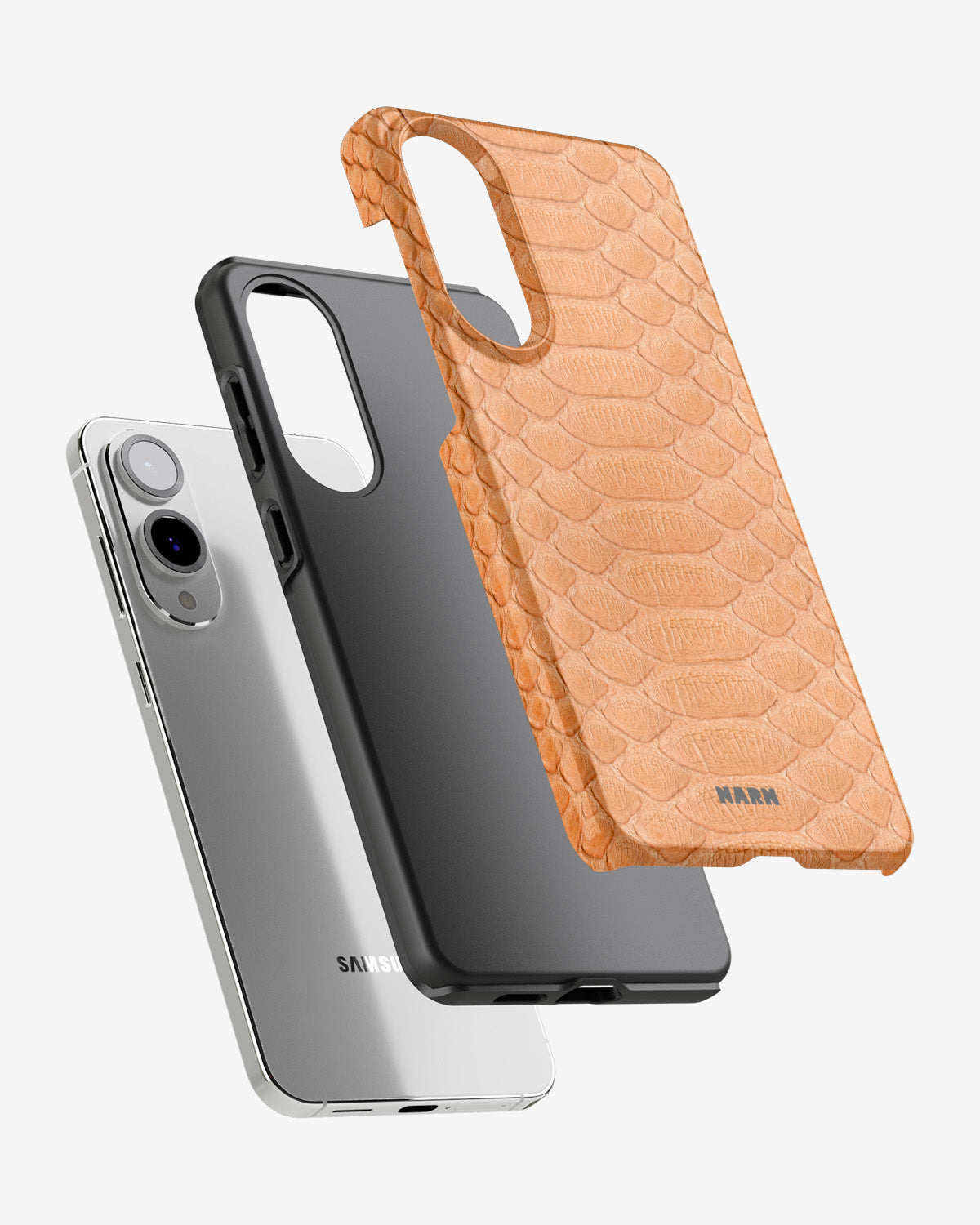 Samsung Galaxy S25 Edge Tough Case – Orange Snake - View 2