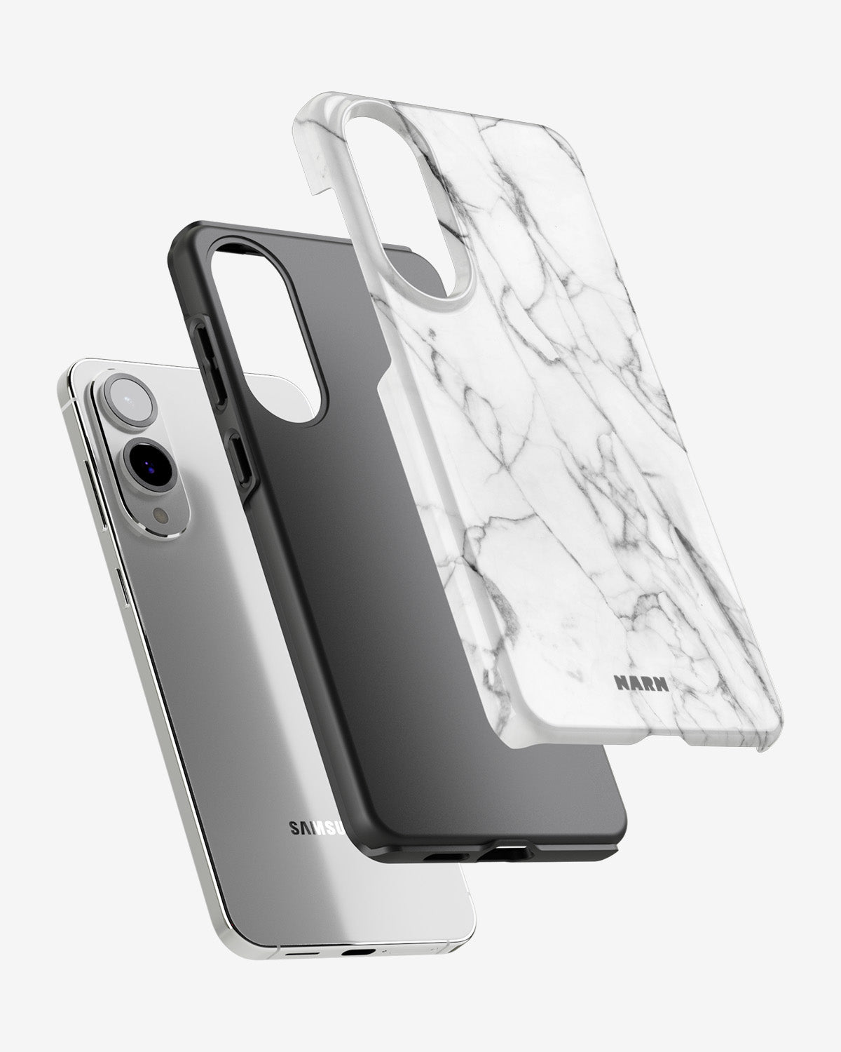 Samsung Galaxy S25 Edge Tough Case – Milky Marble - View 2