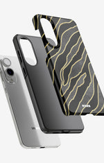 Samsung Galaxy S25 Edge Tough Case – Golden Zebra - View 2