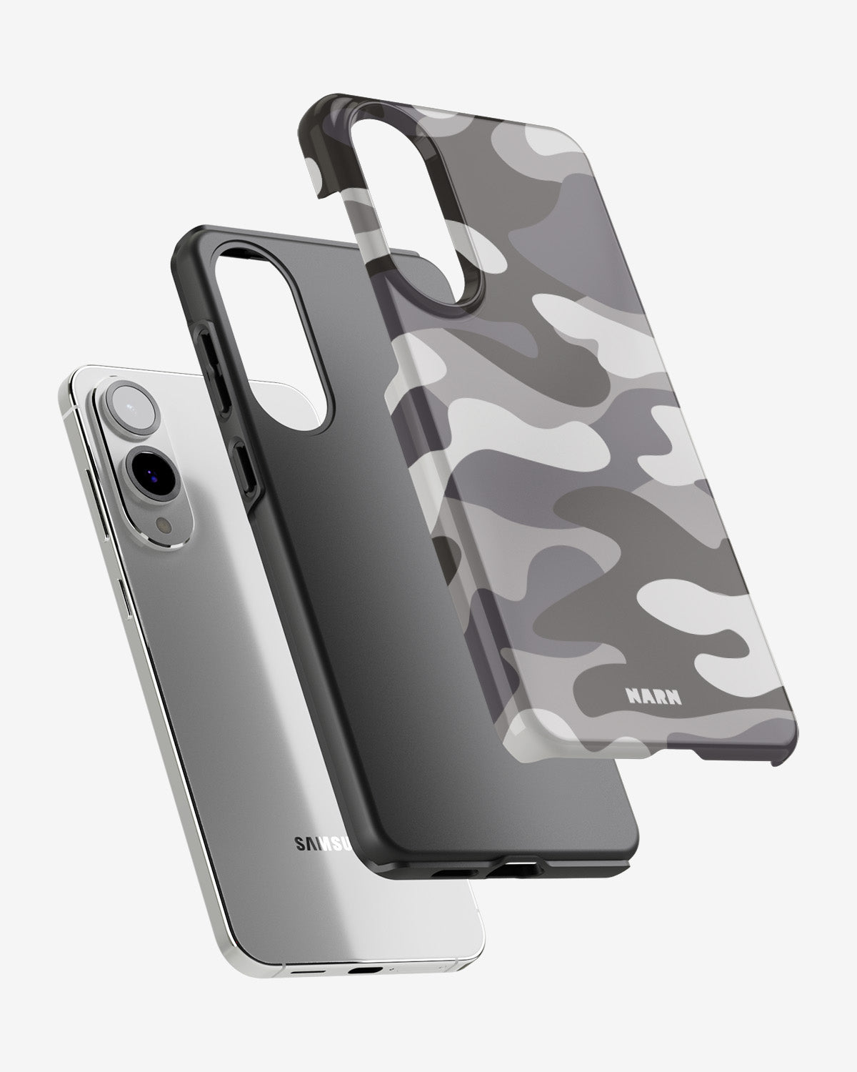 Samsung Galaxy S25 Edge Tough Case – Grey Camo - View 2