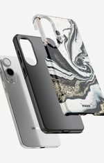 Samsung Galaxy S25 Edge Tough Case – Golden Swirl - View 2