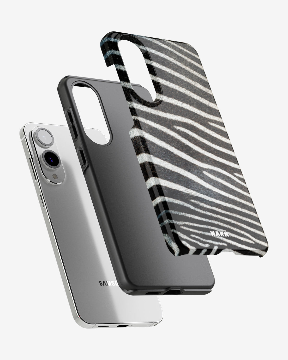 Samsung Galaxy S25 Edge Tough Case – Zebra Stripe - View 2