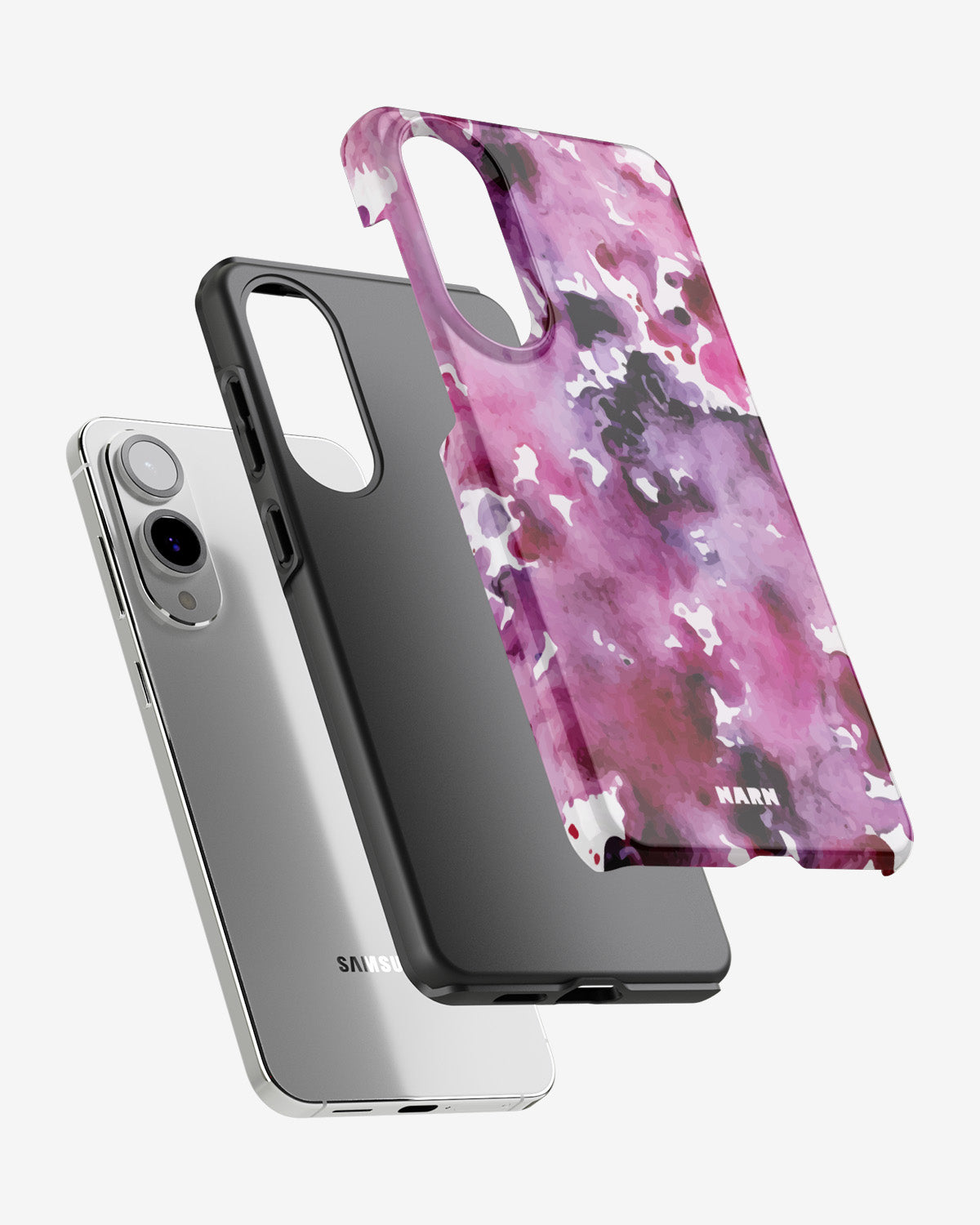 Samsung Galaxy S25 Edge Tough Case – Floral Splash - View 2