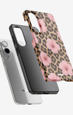 Samsung Galaxy S25 Edge Tough Case – Leopard Flower - View 2