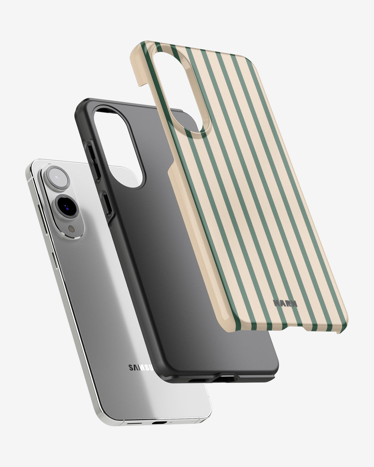 Samsung Galaxy S25 Edge Tough Case – Evergreen Stripe - View 2
