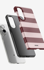 Samsung Galaxy S25 Edge Tough Case – Cranberry Stripe - View 2