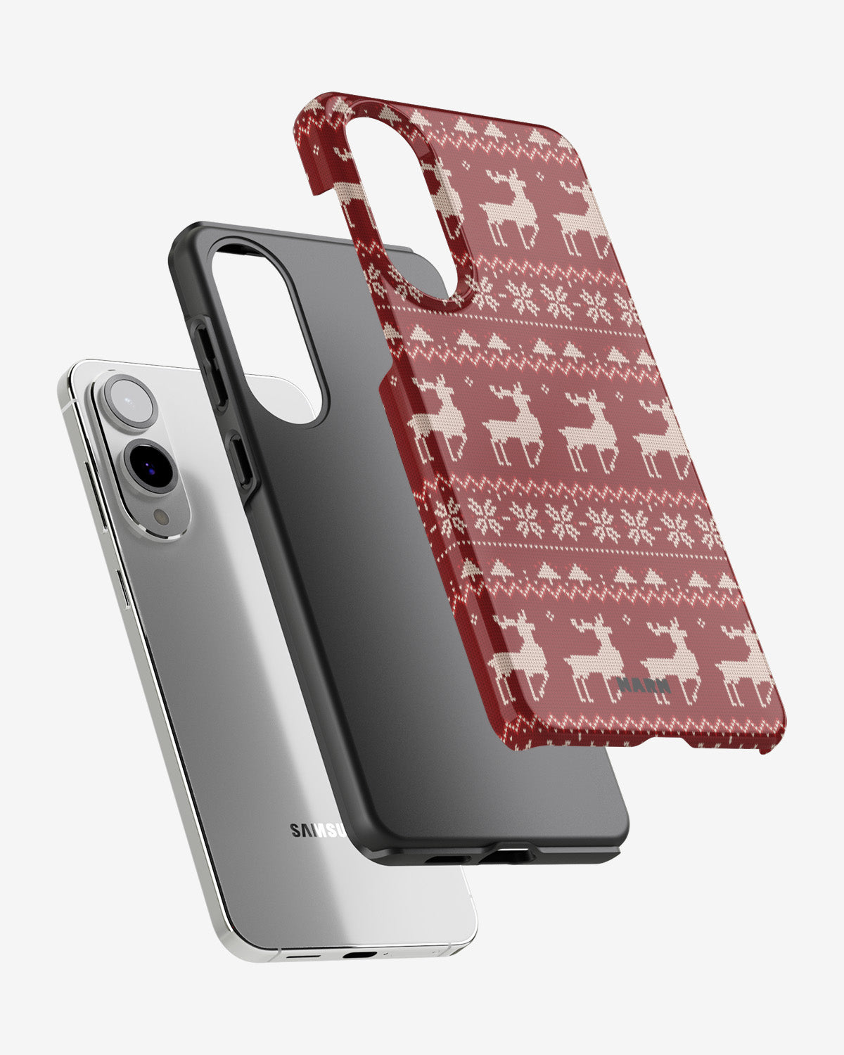 Samsung Galaxy S25 Edge Tough Case – Reindeer Knit - View 2