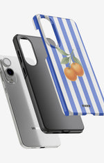 Samsung Galaxy S25 Edge Tough Case – Orange Stripes - View 2