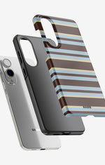 Samsung Galaxy S25 Edge Tough Case – Latte Lines - View 2