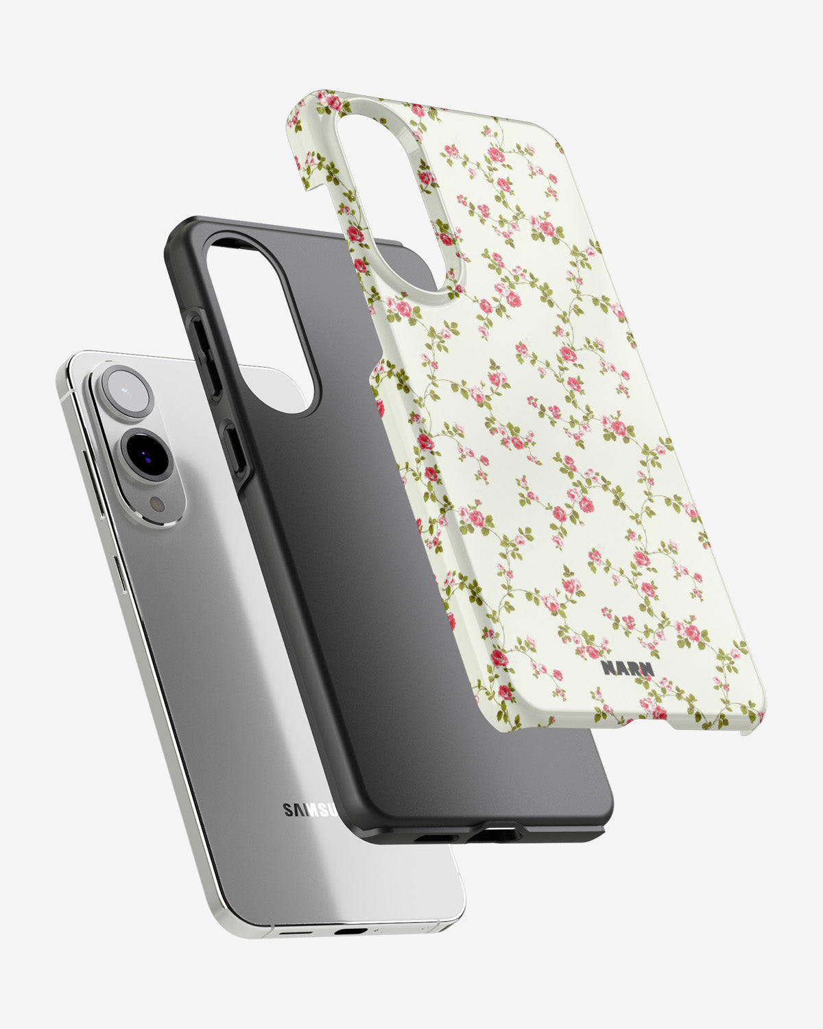Samsung Galaxy S25 Edge Tough Case – Vintage Rose - View 2