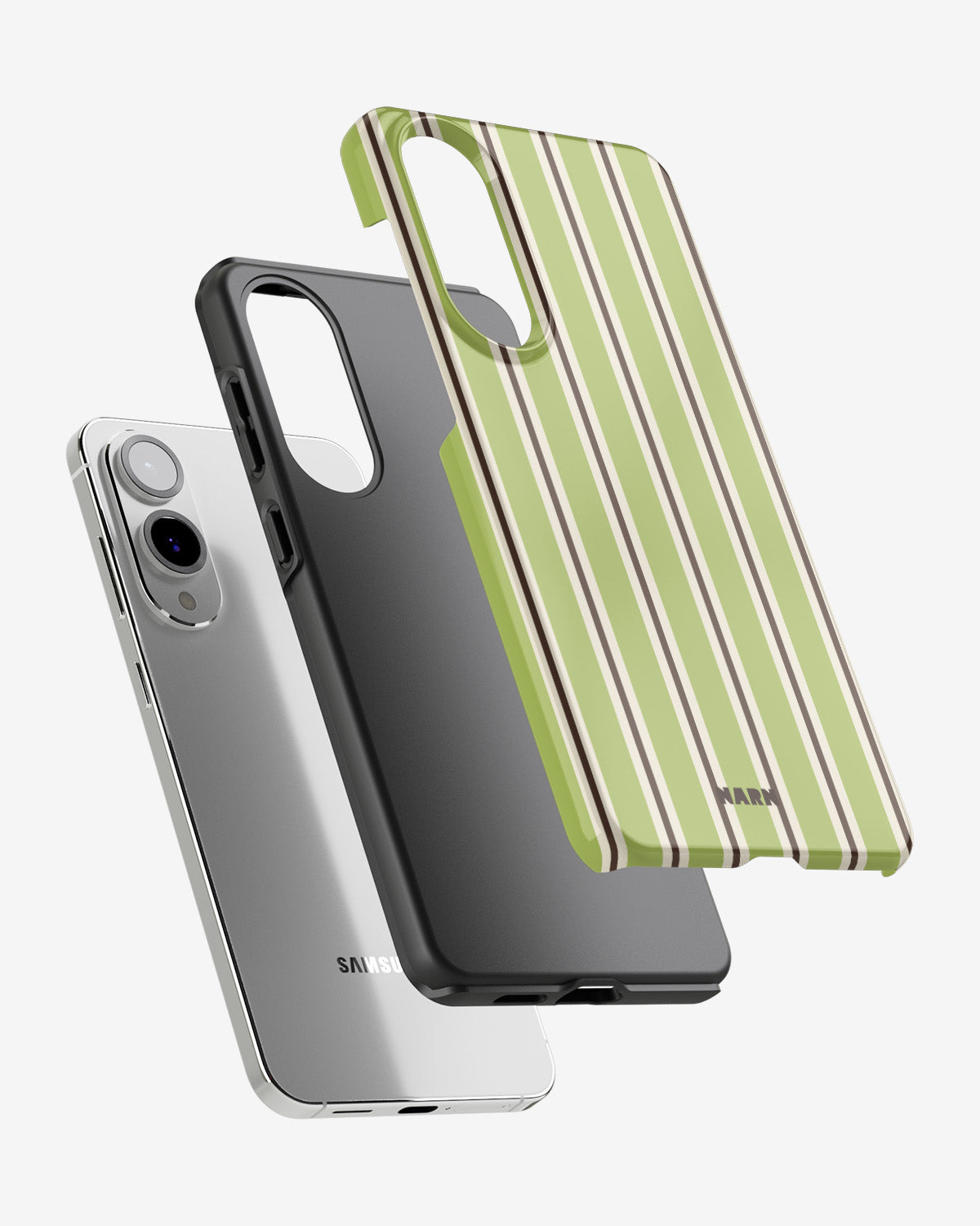 Samsung Galaxy S25 Edge Tough Case – Matcha Lines - View 2