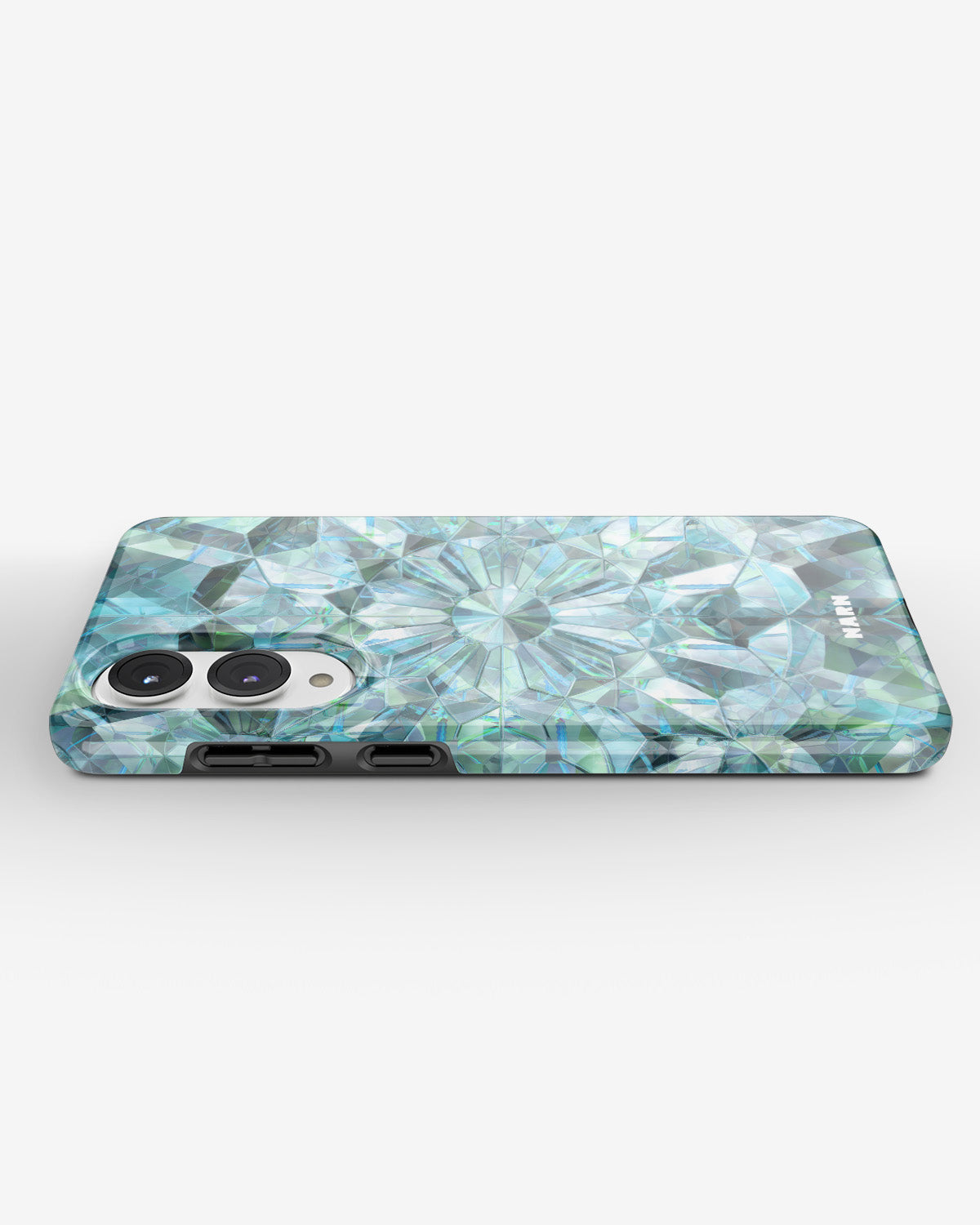 Samsung Galaxy S25 Edge Tough Case – Green Crystals - View 3