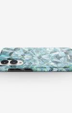 Samsung Galaxy S25 Edge Tough Case – Green Crystals - View 3