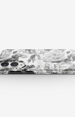 Samsung Galaxy S25 Edge Tough Case – Black & White Bloom - View 3