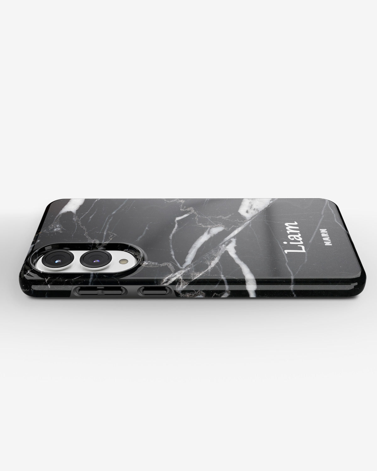 Samsung Galaxy S25 Edge Tough Case – Custom - Black Marble - View 3