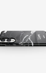 Samsung Galaxy S25 Edge Tough Case – Custom - Black Marble - View 3
